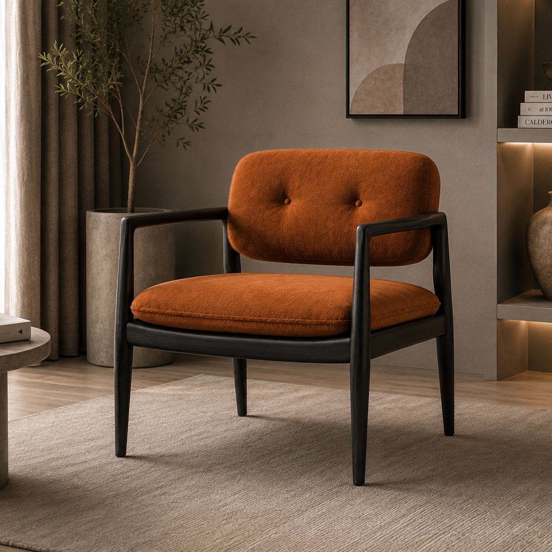 Wood Frame Lounge Chair