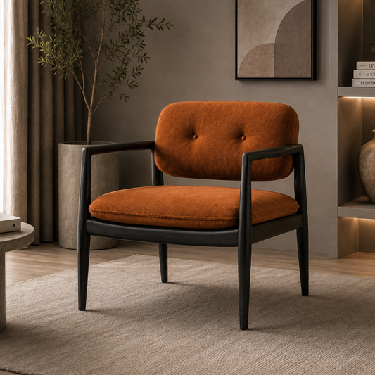 Wood Frame Lounge Chair