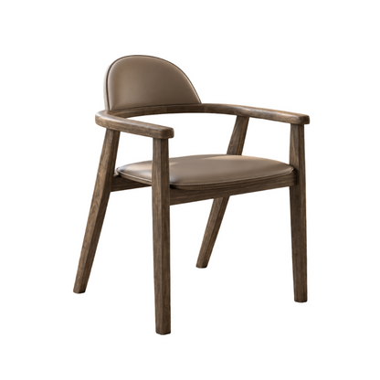 Upholstered Office Chair / Wood Frame Chair — B84-1068-B#