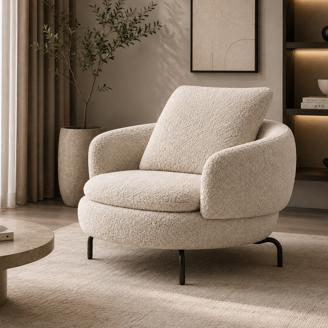 Upholstered Lounge Chair – Model A