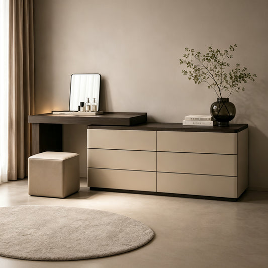 Modern Dressing Table & Chest of Drawers Set