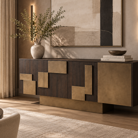 Elm Veneer Sideboard