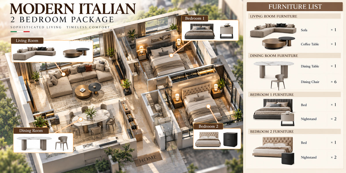 Modern Italian - 2 Bedroom Package
