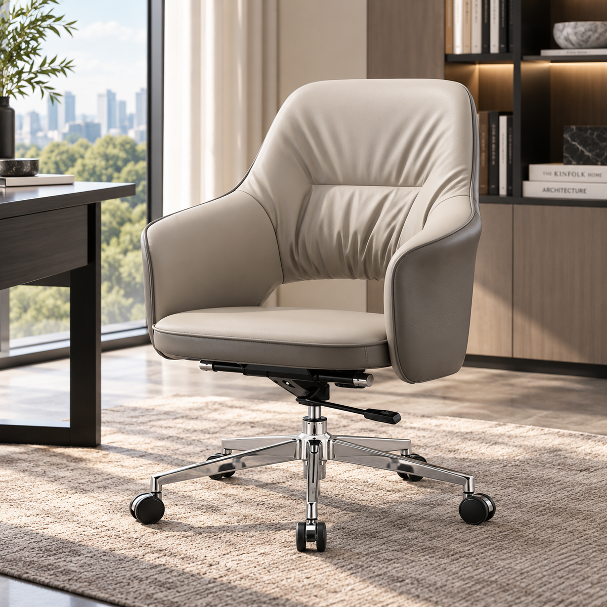 Adjustable Upholstered Office Chair — B84-333Y